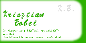 krisztian bobel business card